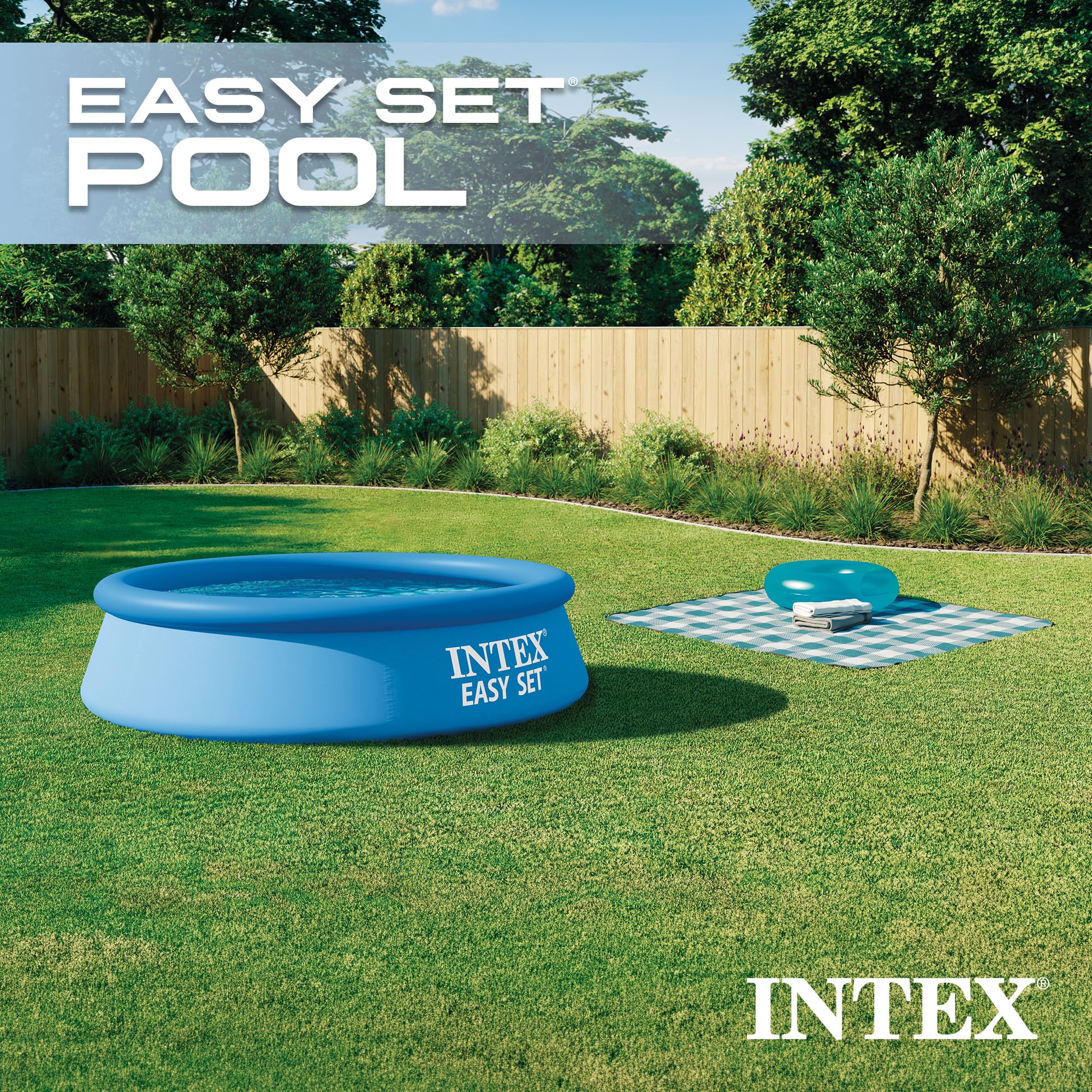 Amazon.com: Intex Easy Set 8 ft x 24in Above Ground Pool Set