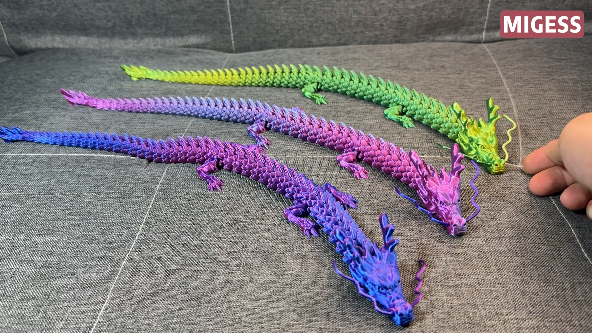 Amazon.com: MIGESS 18 inch 3D Printed Chinese Dragon Statue