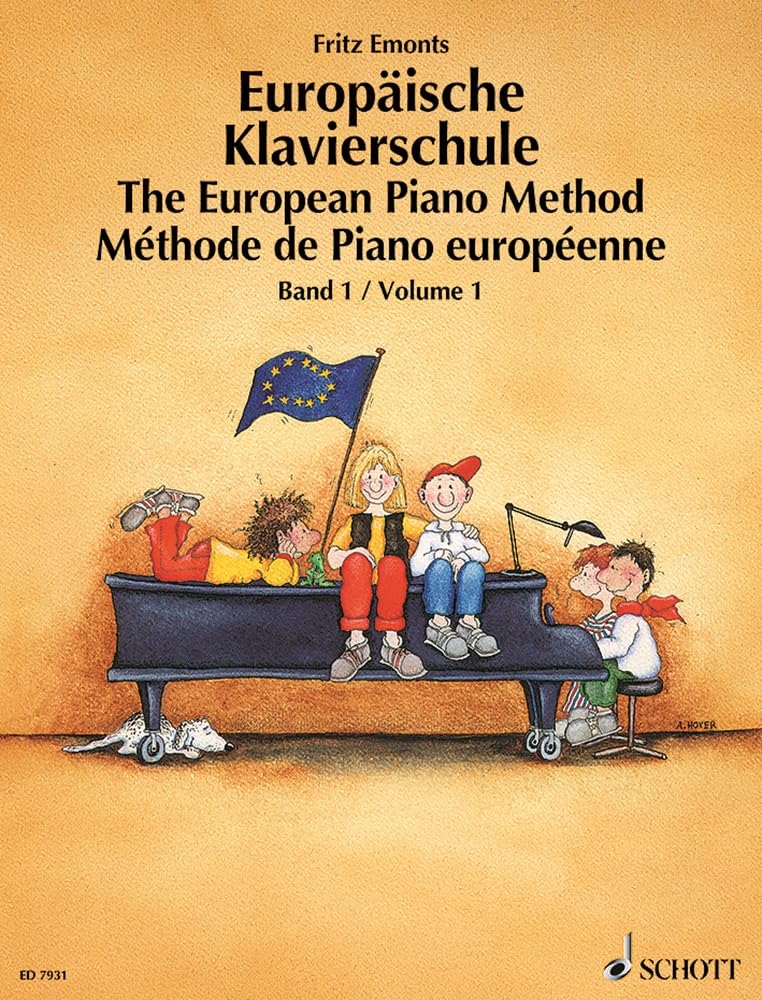 Méthode Européenne Volume 1 Piano livre d'apprentissage de musique pour débutant