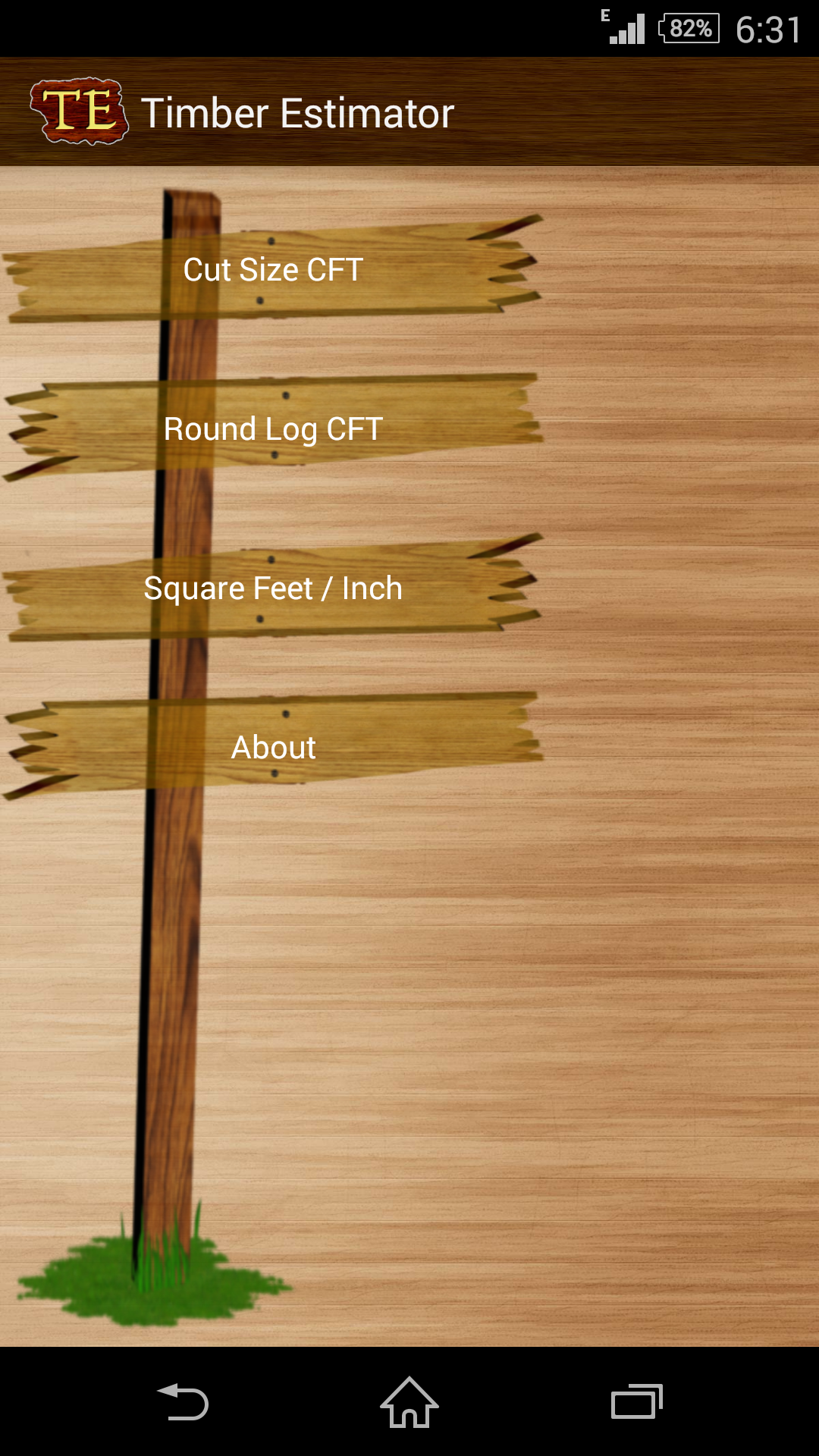 Timber Estimator App on Amazon Appstore