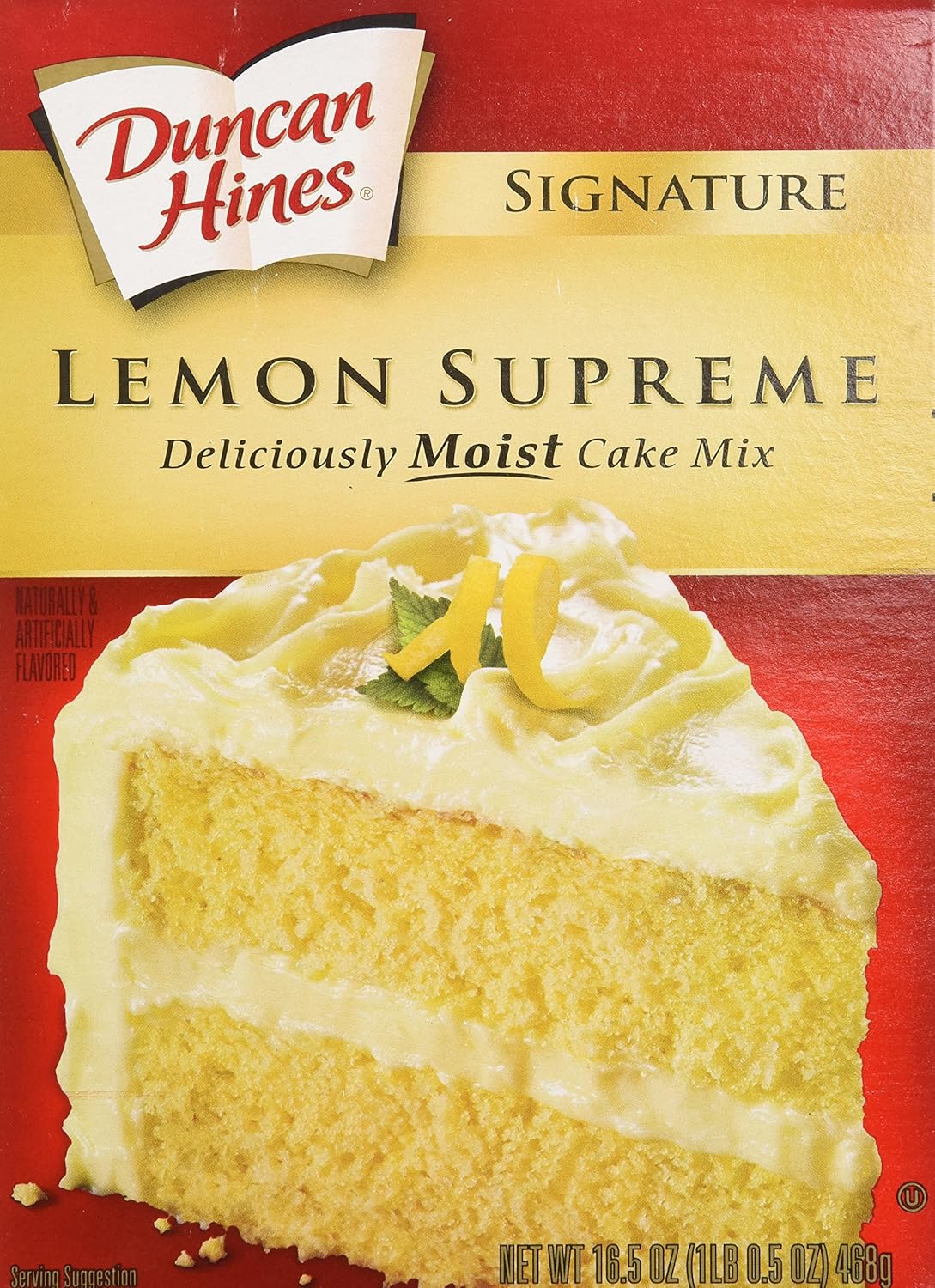 Duncan Hines Cake Mix, Moist Deluxe Lemon Supreme, 16.5 oz