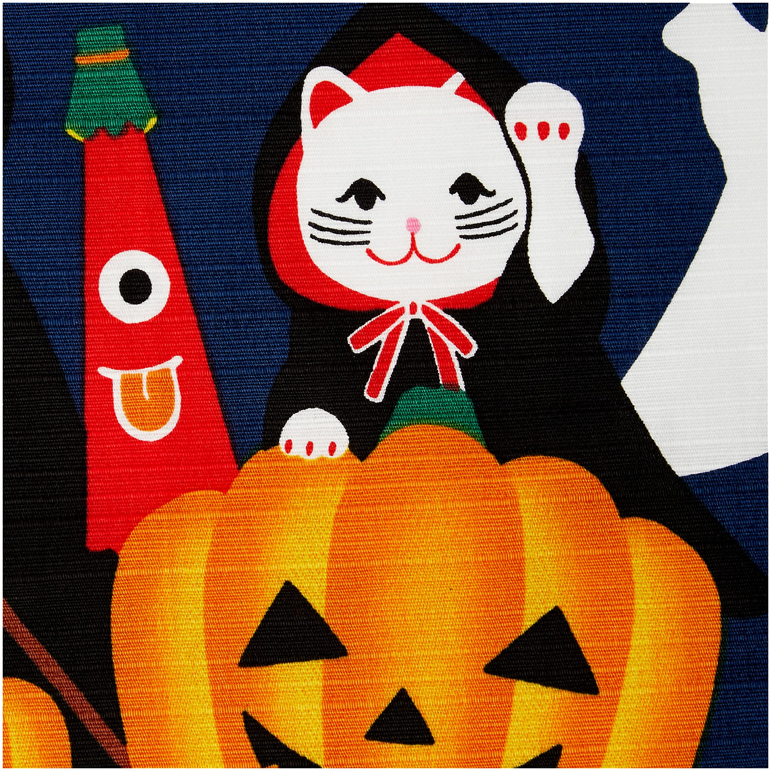 2019New【小風呂敷】ハロウィン03 Amazon｜前田染工 四季彩布 小風呂敷 「ハロウィン」｜MAEDA SENKO