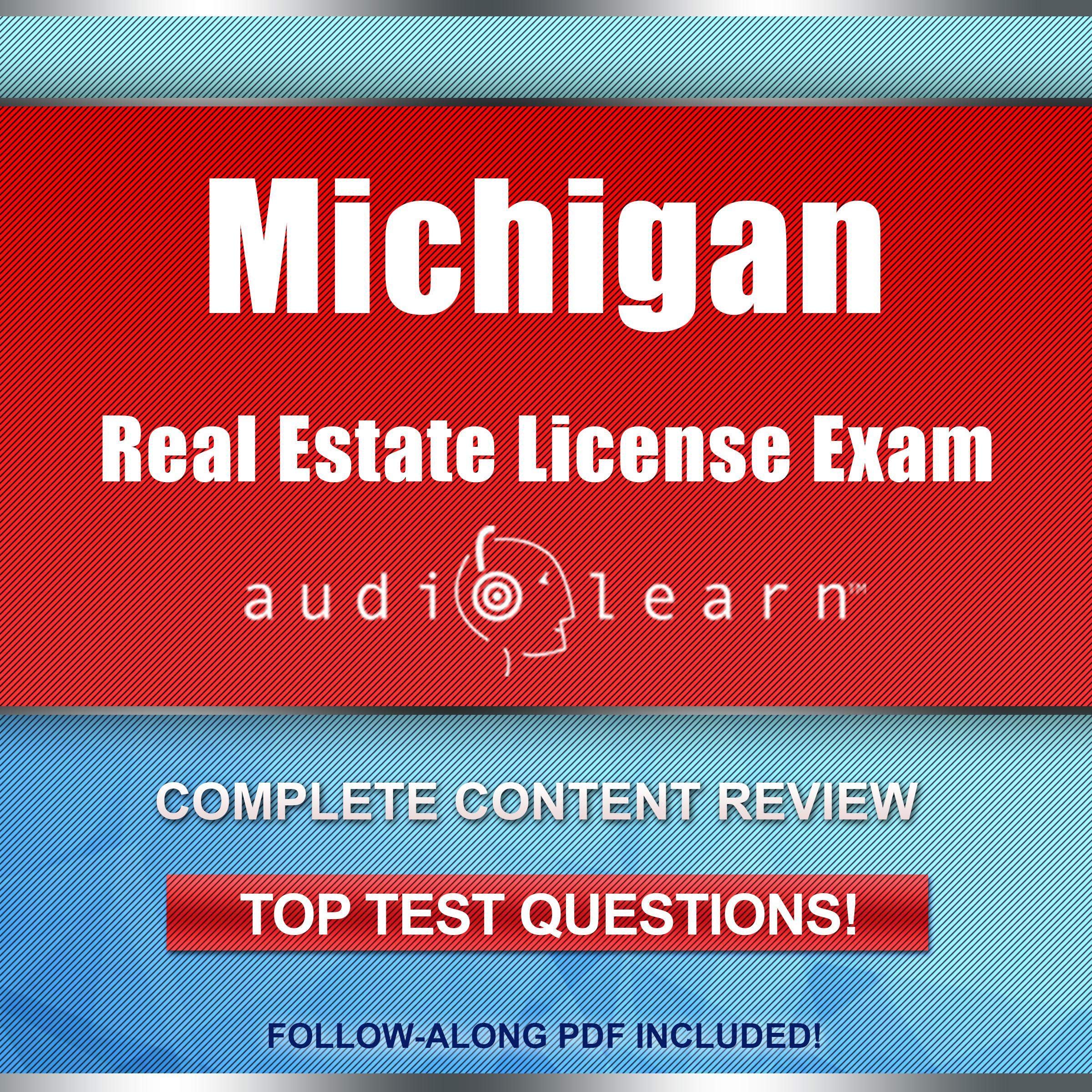 Cover art for Michigan Real Estate License Exam AudioLearn