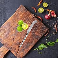 Vista 3 de Oggi Cuchillo de camarero, cuchillo de barra de 9.5 pulgadas/9.4 in, mango de acero inoxidable, hoja de acero inoxidable de doble punta, accesorios