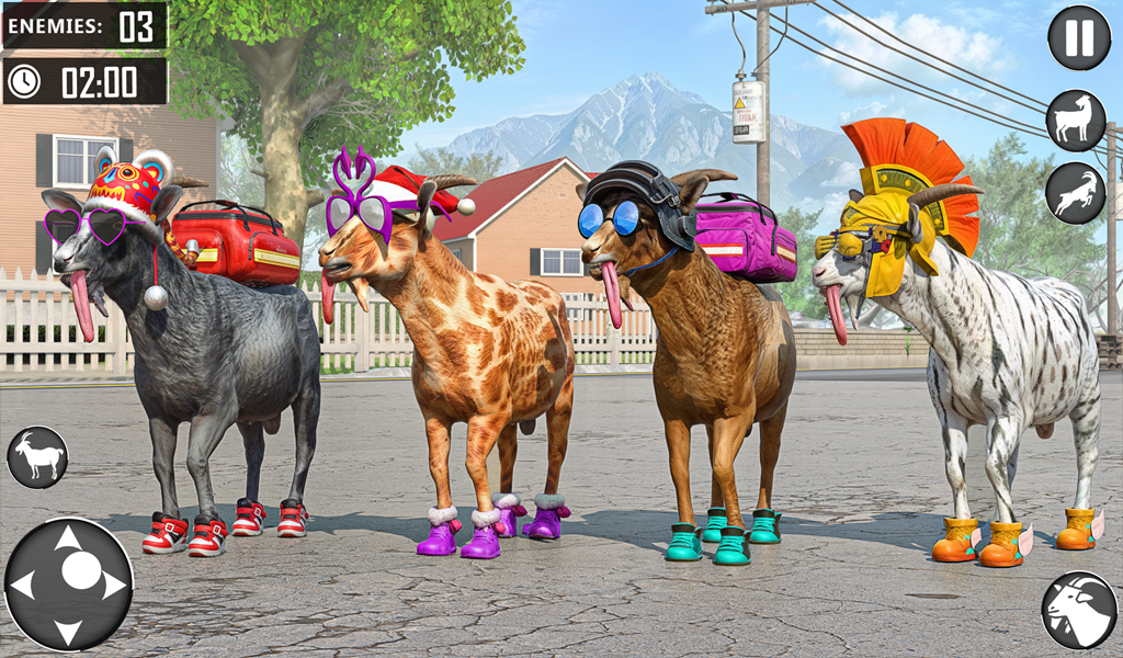 Crazy Goat Life Simulator Wild Rampage Adventure Explore, Destroy