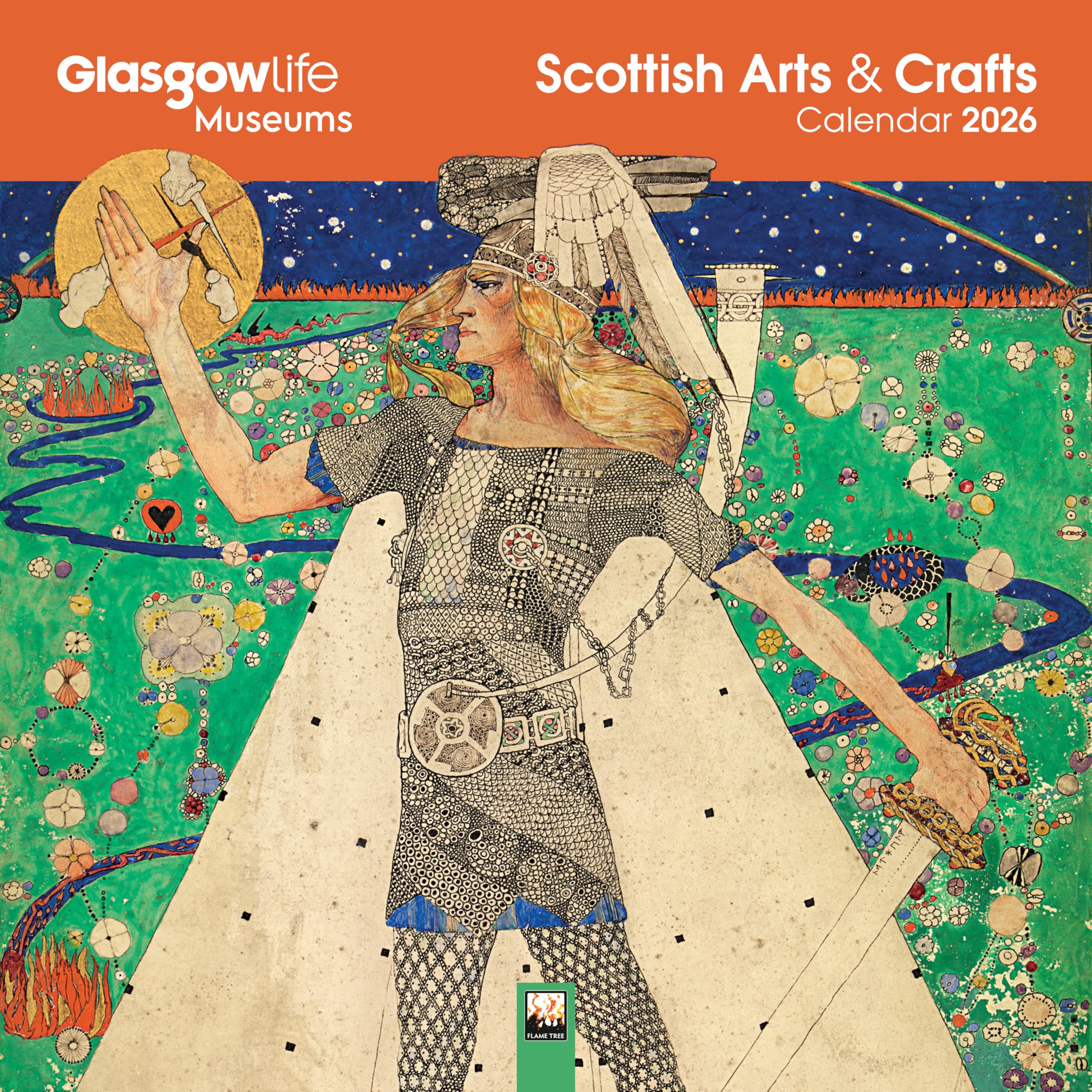 Glasgow Museums: Scottish Arts & Crafts Wall Calendar 2026 (Art Calendar)