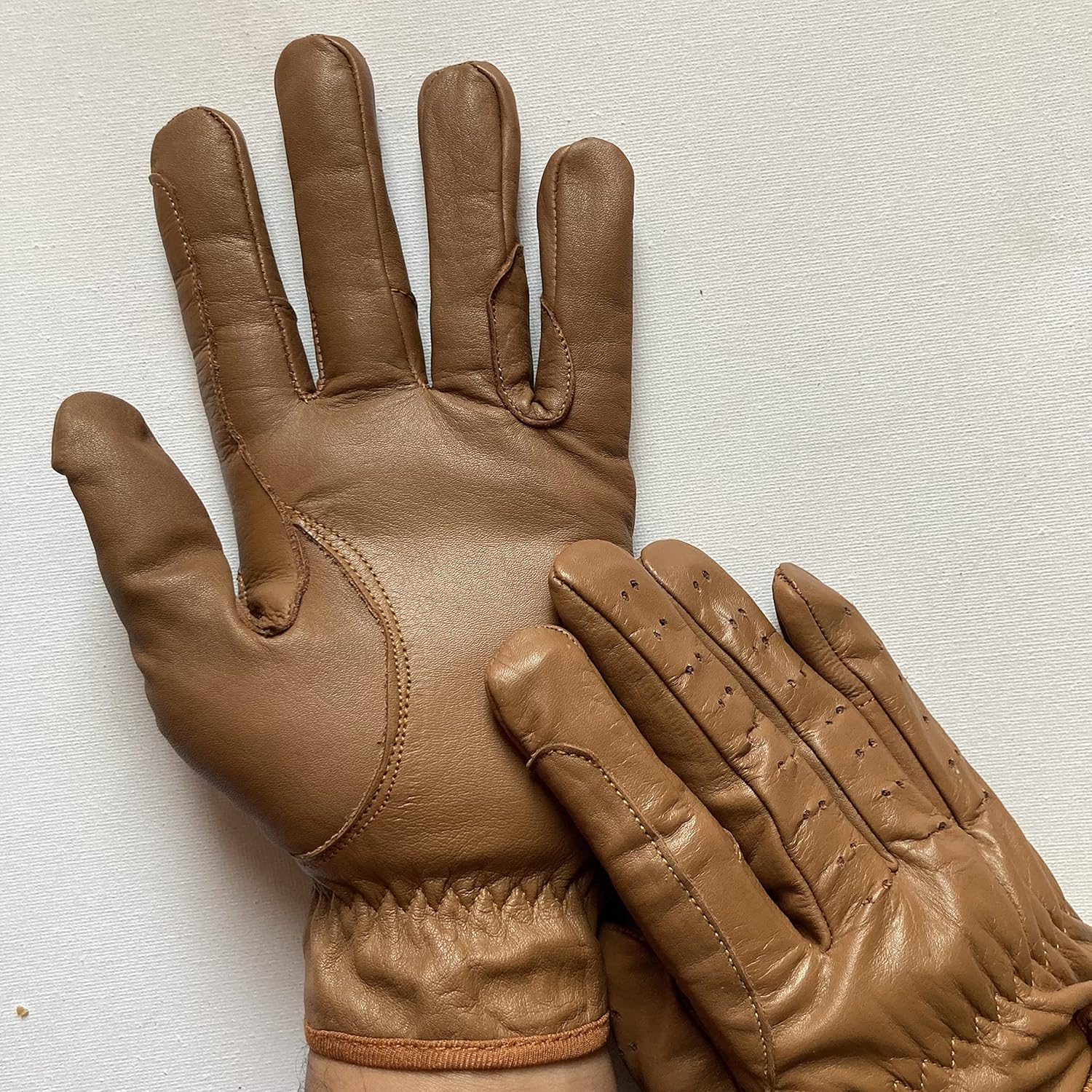 Ladies Horse Riding Gloves 100% Real Leather Brown, Beige, TAN & Black Women Equestrian Gloves