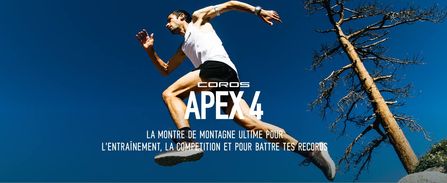 COROS APEX 4 (42 Mm) Montre GPS Avec écran Tactile MIP 1,2", Cartes Du Monde Avec Navigation