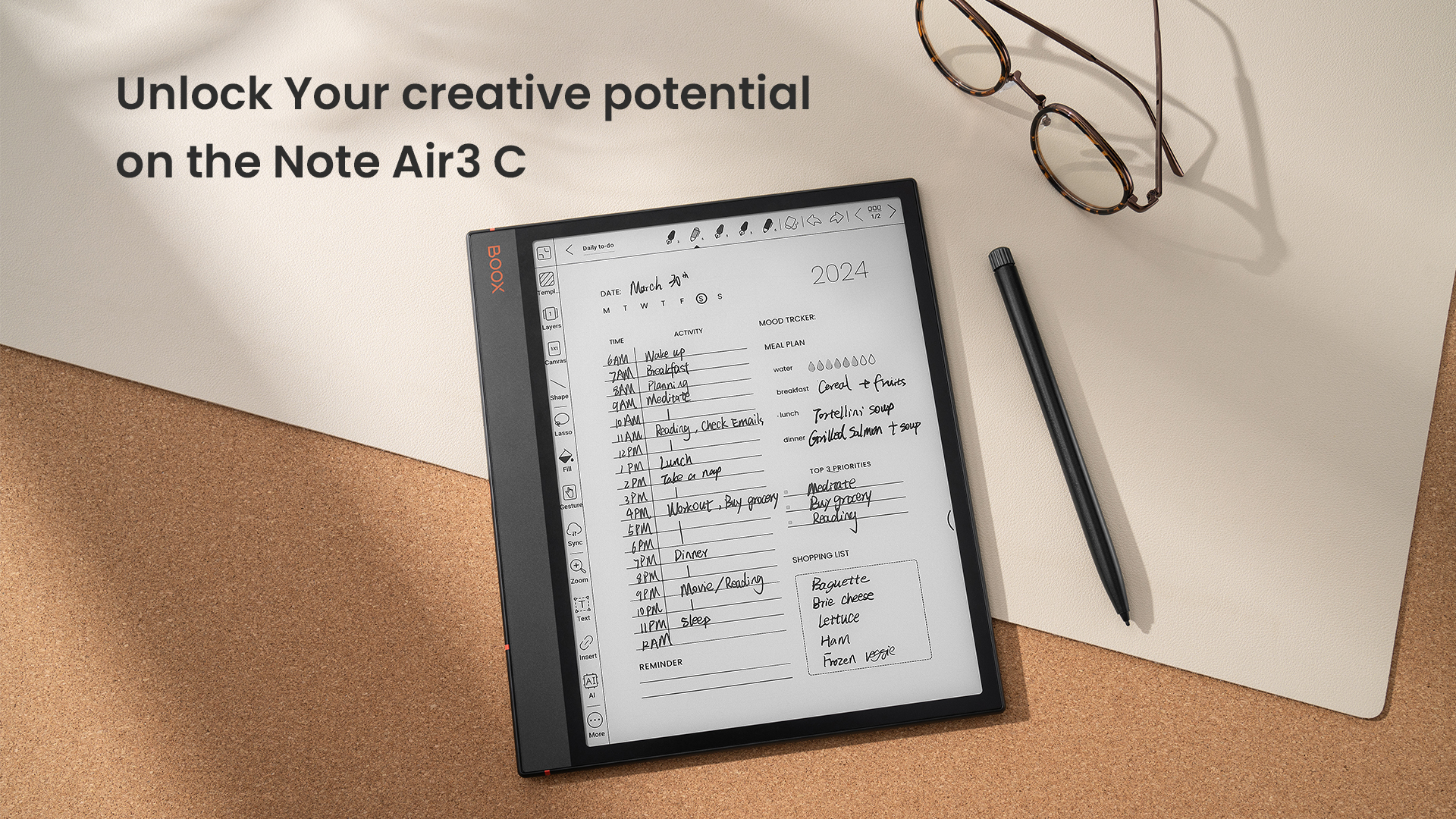 BOOX Note Air3 10.3インチ E Ink Tablet BOOX Note Air3 C | 10.3'' Color ePaper Reader and Notepad