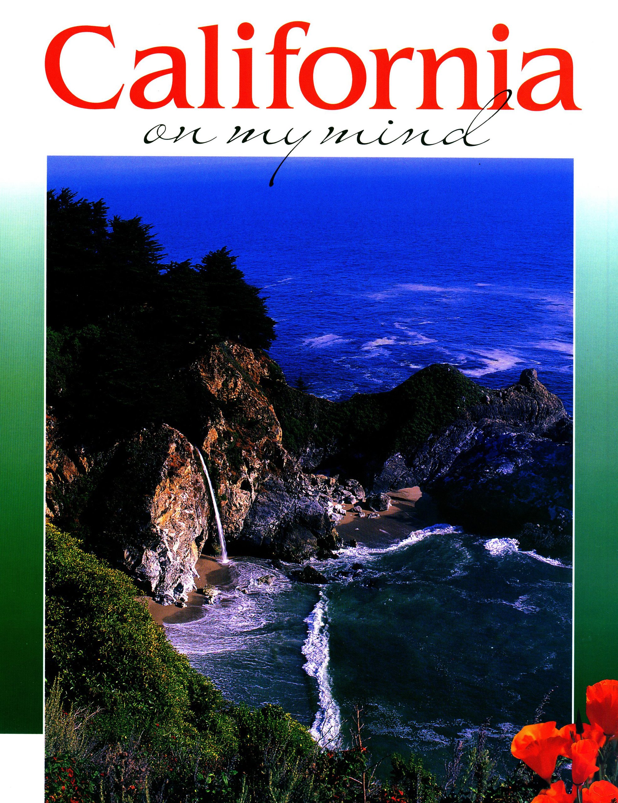 California on My Mind affiche murale vintage pour decoration salon