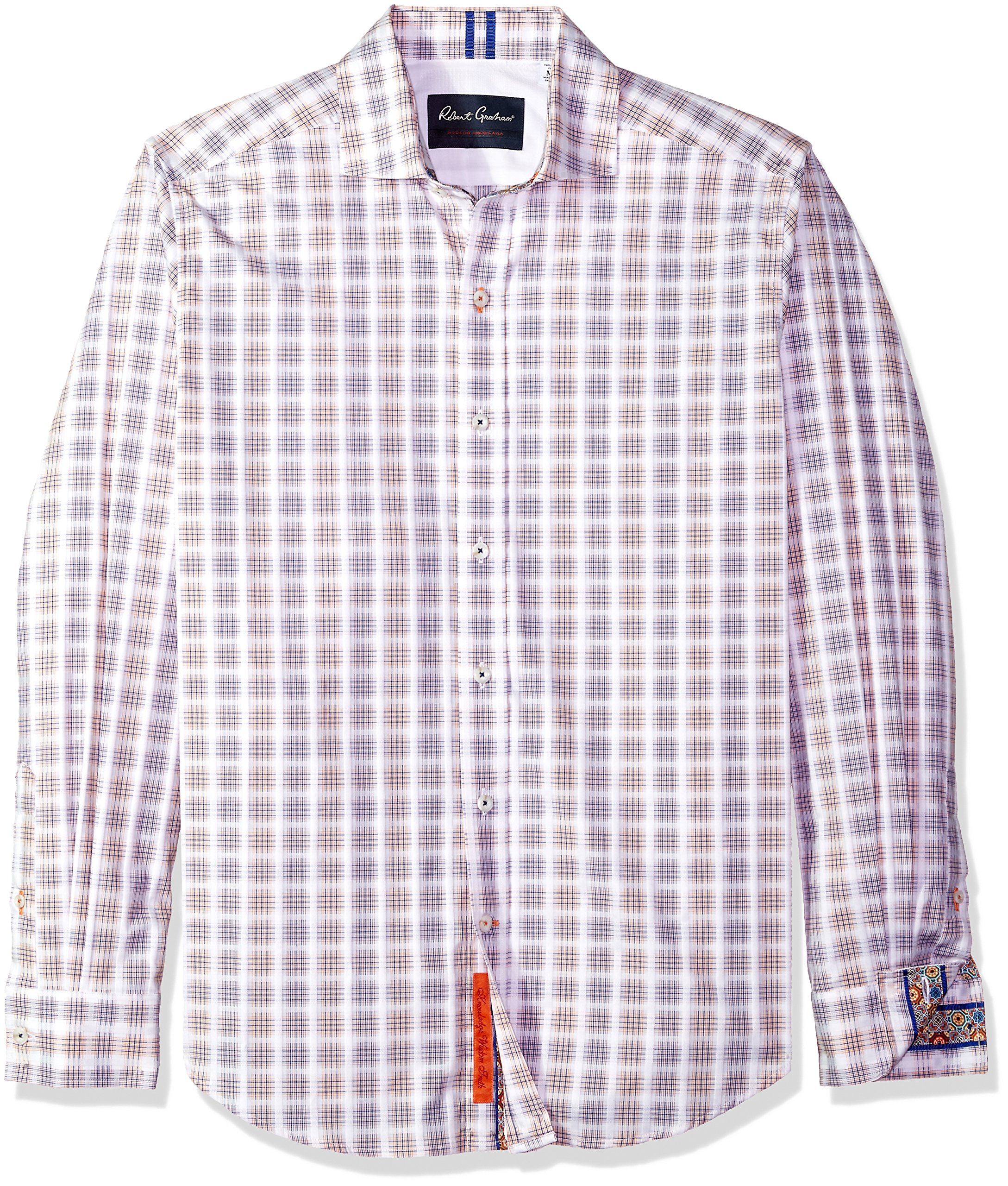 Robert Graham Men's Lawson Long Sleeve Slim Fit Shirt Button