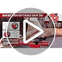 Saker Thin Rip Jig Table Saw Jig Guide, Making Repetitive Narrow Strip Cuts, Fit for 3/4" x 3/8" Slots, for Table Saw Band Saw Router Table