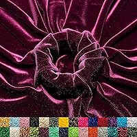 Vista 36 de Ice Fabrics Tela de Terciopelo Elástico por Yarda - 60" de Ancho Tela Suave y Elástica para Coser Ropa, Prendas, Disfraces, Manualidades - 90%