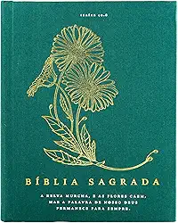 Bíblia NVI com Espaço para Anotações, Tecido, Leitura Perfeita, Ramalhete