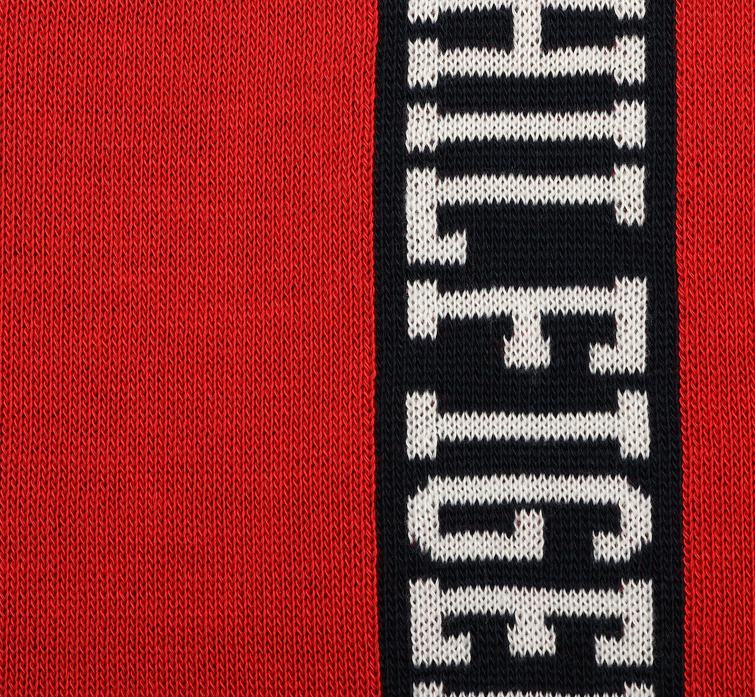 Tommy Hilfiger Sciarpa con Logo Mix, Primary Red Multi, Taglia Unica Uomo