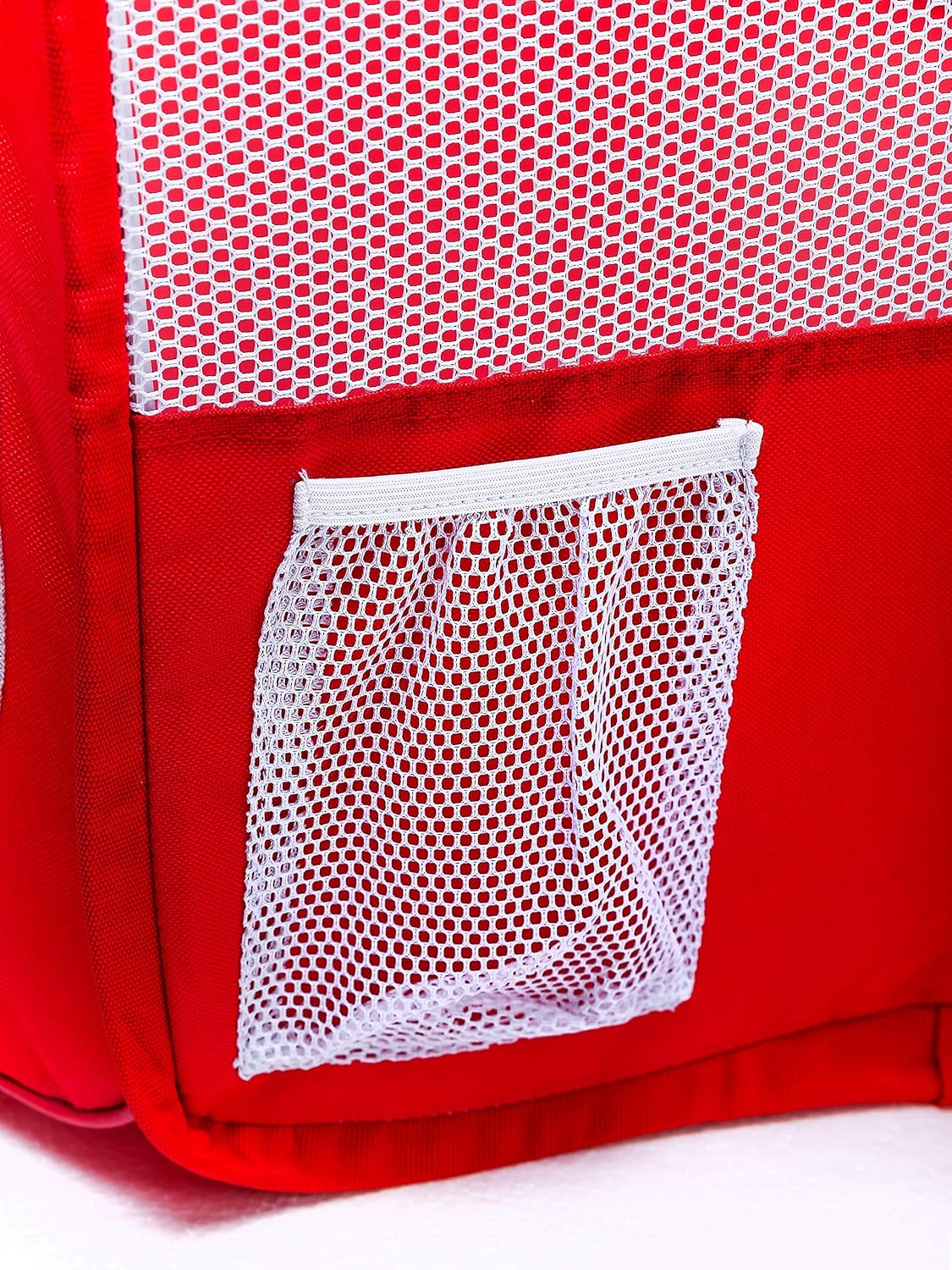 Pawer 36”×18.5” 8-Panel Foldable Pet Playpen, Red with Christmas Printing, Personalize Fabric Piece Available, for Cat/Dog/Puppy,600D Oxford Cloth Portable Indoor & Outdoor Kennel with Carry Bag