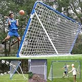 EZgoal Folding 12&apos; x 6&apos; Professional Soccer Practice Rebounder&comma; Kickback Trainer & Soccer Goal Net