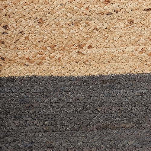 Miniatura 28 de REDEARTH · Taburete otomano de puf cubo, puf trenzado de yute para la sala de estar, dormitorio, guardería, patio, salón y otras habitaciones (14.5