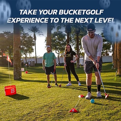 Miniatura 4 de BucketGolf Club - Club de golf al aire libre para patio trasero con cabeza de club de gran tamaño para jugar bucketgolf, golpear pelotas de golf