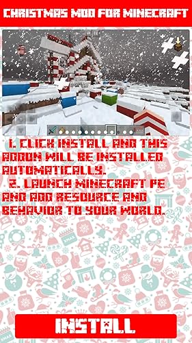 Christmas Mod for Minecraft PE - The best Christmas mod for Minecraft with Christmas decorations: Sa
