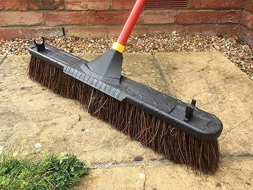 Miniatura 7 de Quickie Jobsite - Escobilla de goma 2 en 1, color negro, para suciedad húmeda y seca, hormigón limpio, superficies de maderaasfalto, elimina la