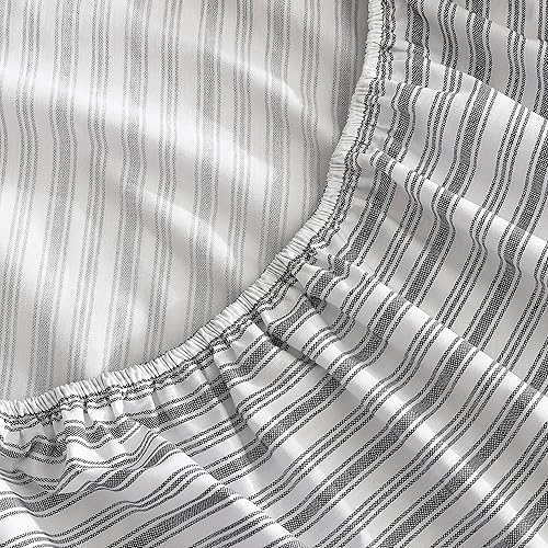 Miniatura 3 de Nautica - Sábana bajera completa, ropa de cama de percal de algodón, decoración informal del hogar, artículos esenciales para la habitación del