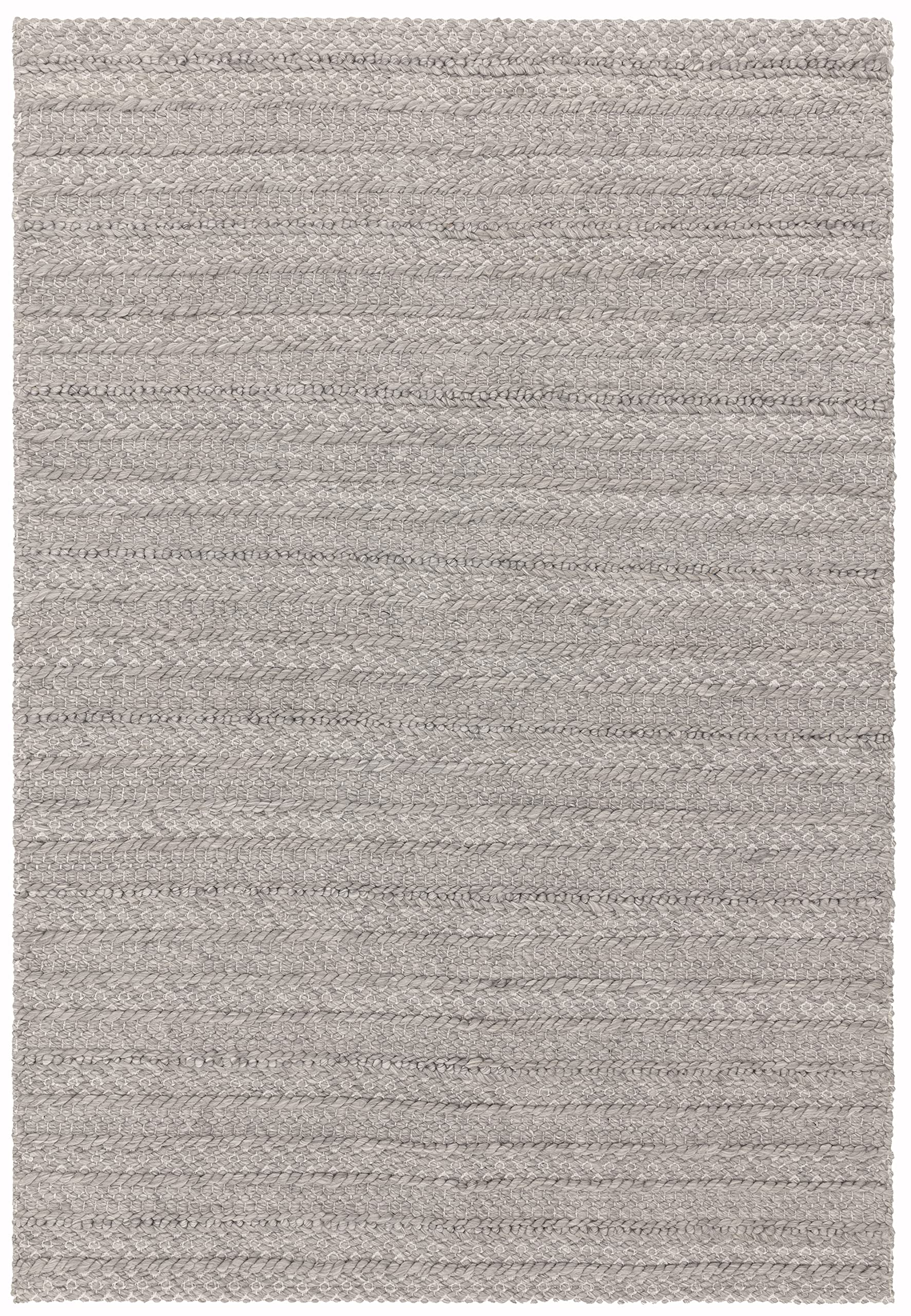 LordofRugs Grayson - Tappeto da giardino intrecciato a mano, misura media, 120 x 170 cm, colore: grigio