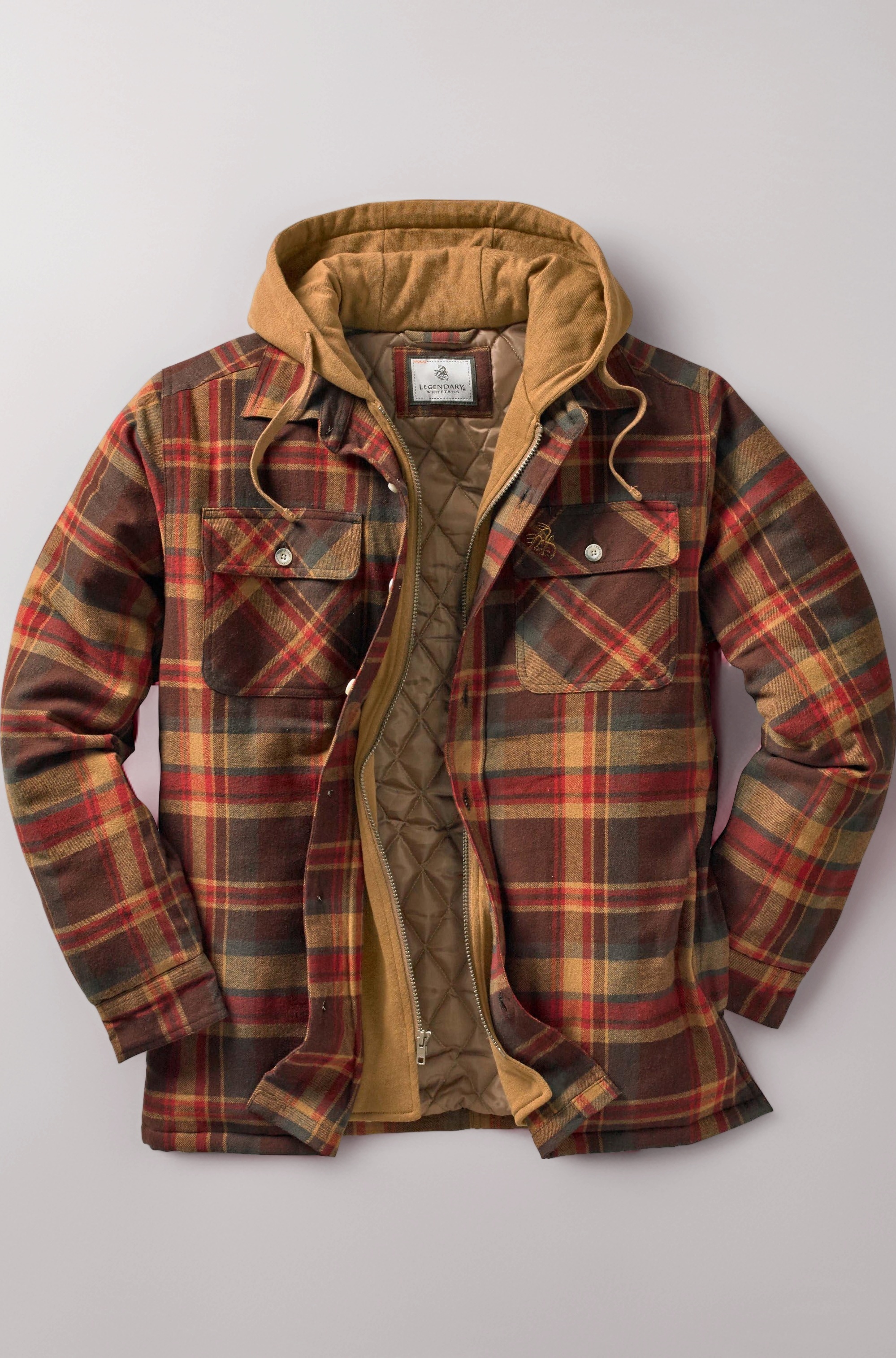 Mens Maplewood Hooded Shirt Jacket