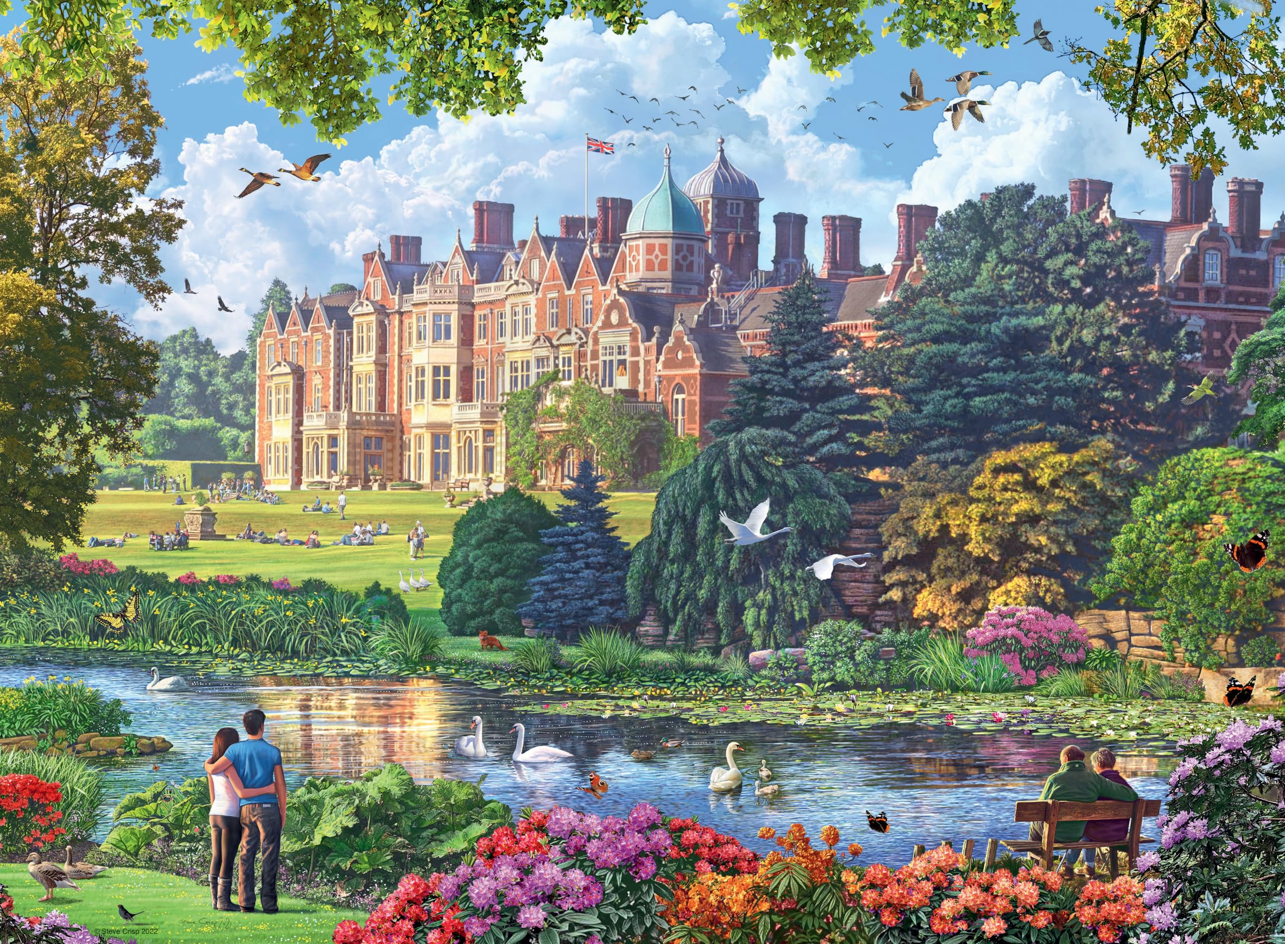 Ravensburger Happy Days Royal Residences 4X 500 Piece Jigsaw Puzzle for Adults & Kids Age 10 Years Up