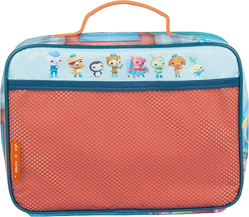 Miniatura 3 de OCTONAUTS Funda de almuerzo aislada, bolsa de mano reutilizable resistente con bolsillo de malla, misión de rescate