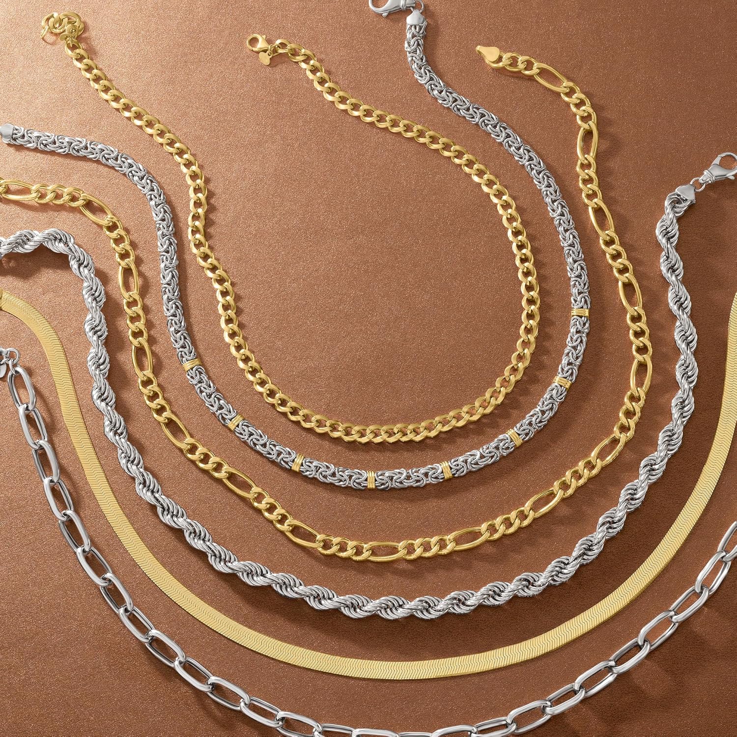 14k.YG.ツイストスパークル.ネックレス.supreme 金.チェーン アヴァ