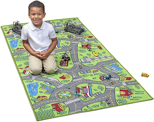 Miniatura 6 de Alfombra de juegos para niños, ideal para jugar con muñecas, minifiguras de personas, autos, juguetes, juega seguro y diviértete - Alfombra de juego