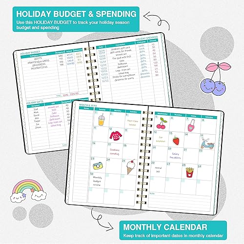 Miniatura 3 de Planificador de presupuesto libro de presupuesto con organizador de facturas y rastreador de gastos, 6.1 x 8.25 pulgadas, planificador de finanzas