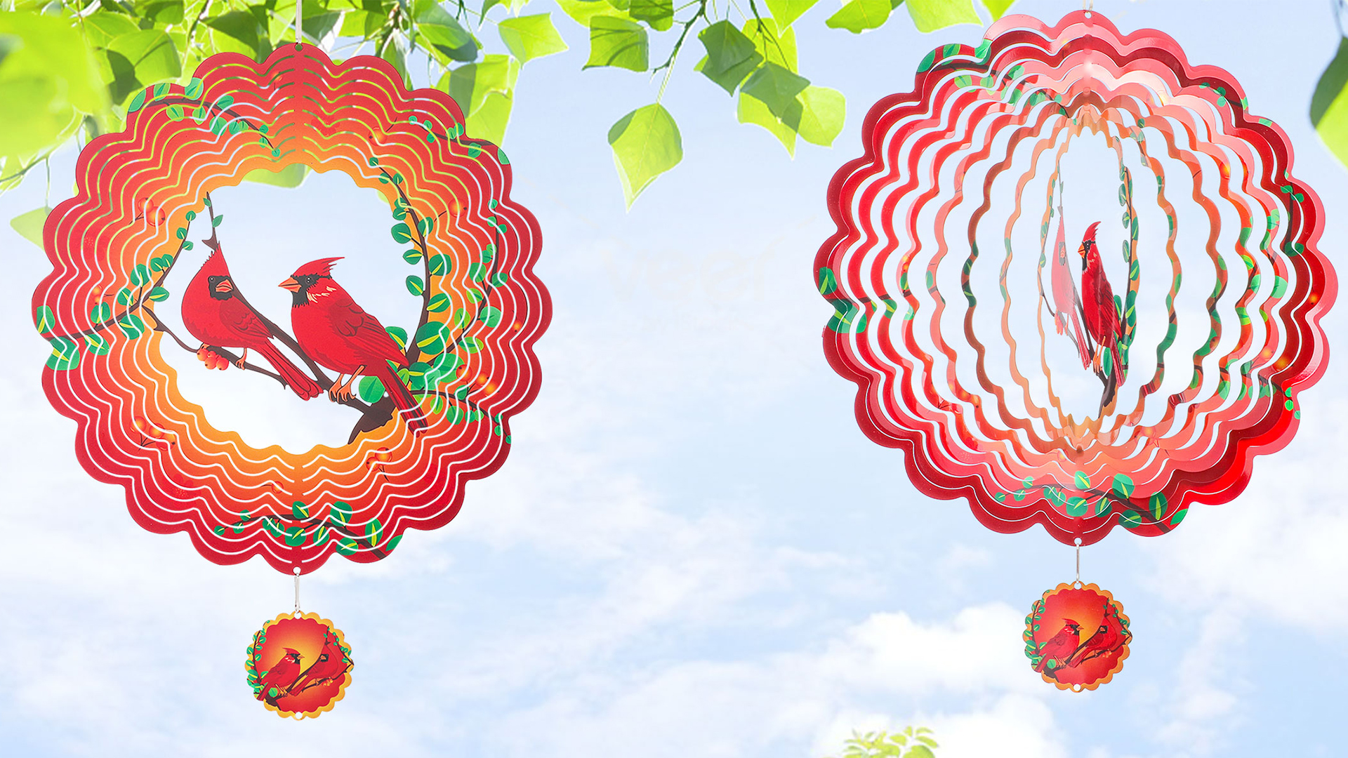 Spinner Éolien Mandala 3D 12'' En Acier Inoxydable - Sculpture De Vent Suspendue Pour Jardin Et Cour - Décoration Extérieure Rotative