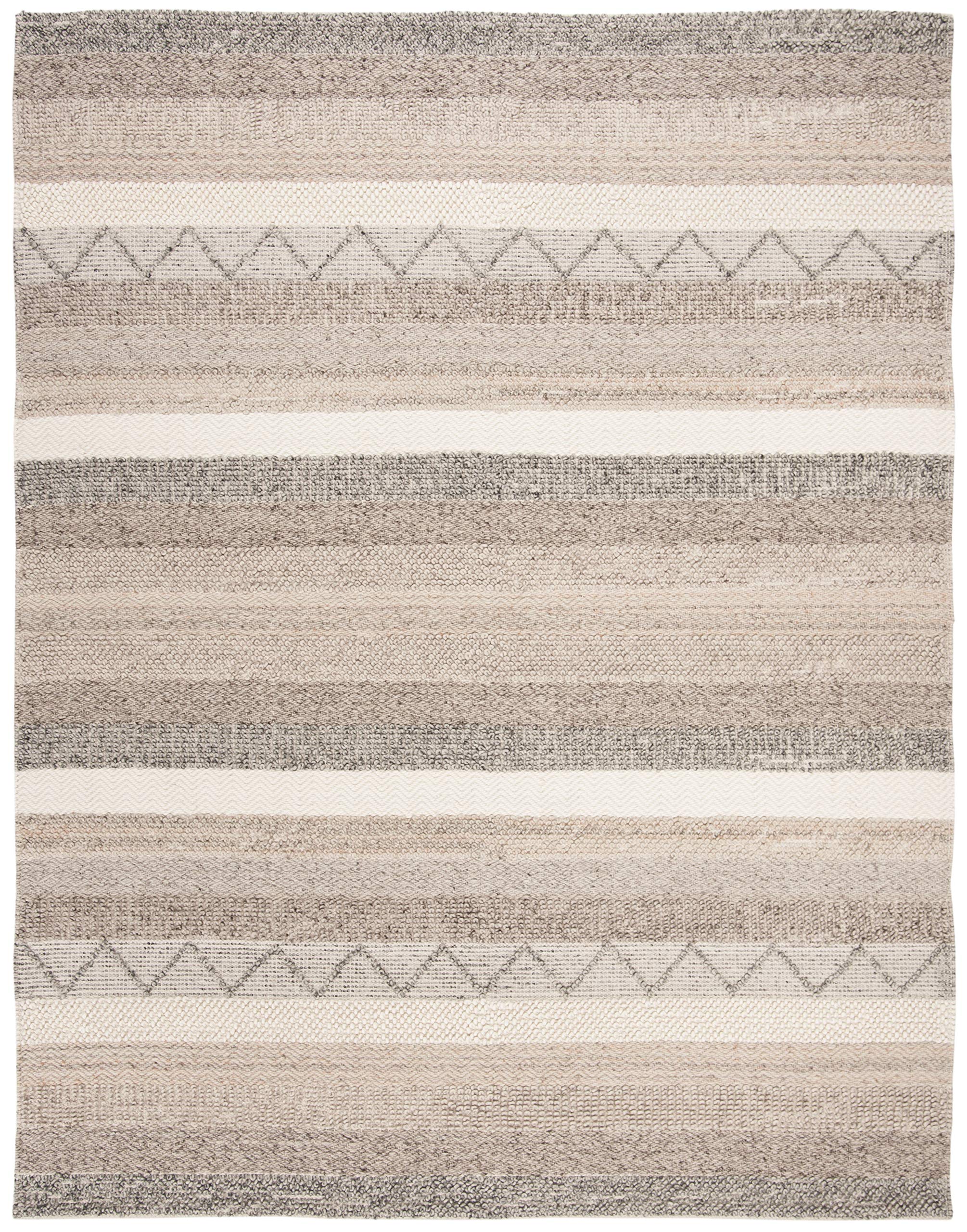 SAFAVIEH Natura Collection Area Rug - 9' x 12', Beige, Handmade Moroccan Boho Tribal Wool & Cotton, Ideal for High Traffic Areas in Living Room, Bedroom (NAT101A)