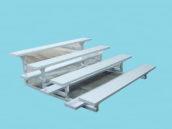 SSG 4 Row Low Rise Bleacher Standard/7.5/Anodized Aluminum