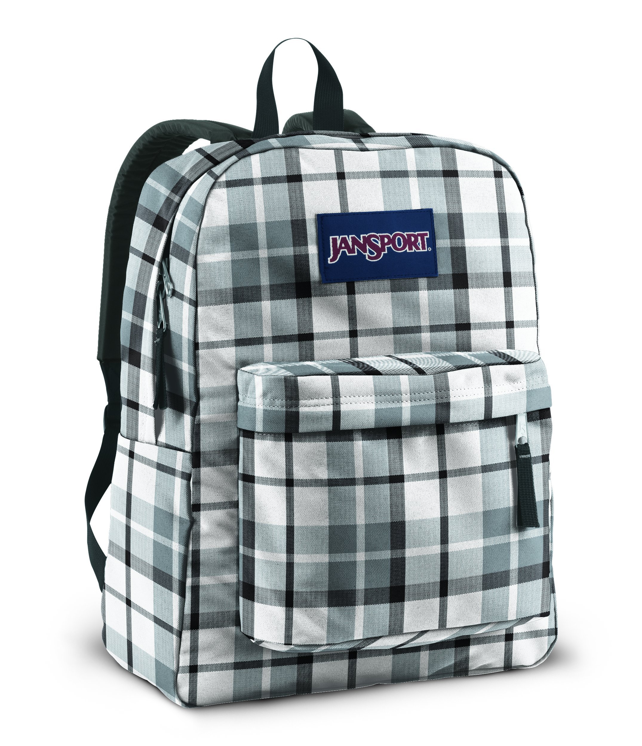 Jansport T501 Superbreak Backpack White New Storm Grey Rebel Plaid