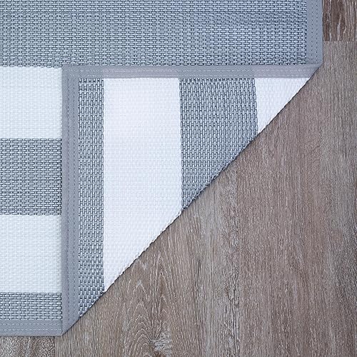 Miniatura 6 de Alfombra de plástico resistente al agua para exteriores de 9 x 12 pulgadas, alfombra de exterior para patio, terraza, porche, entrada, alfombra