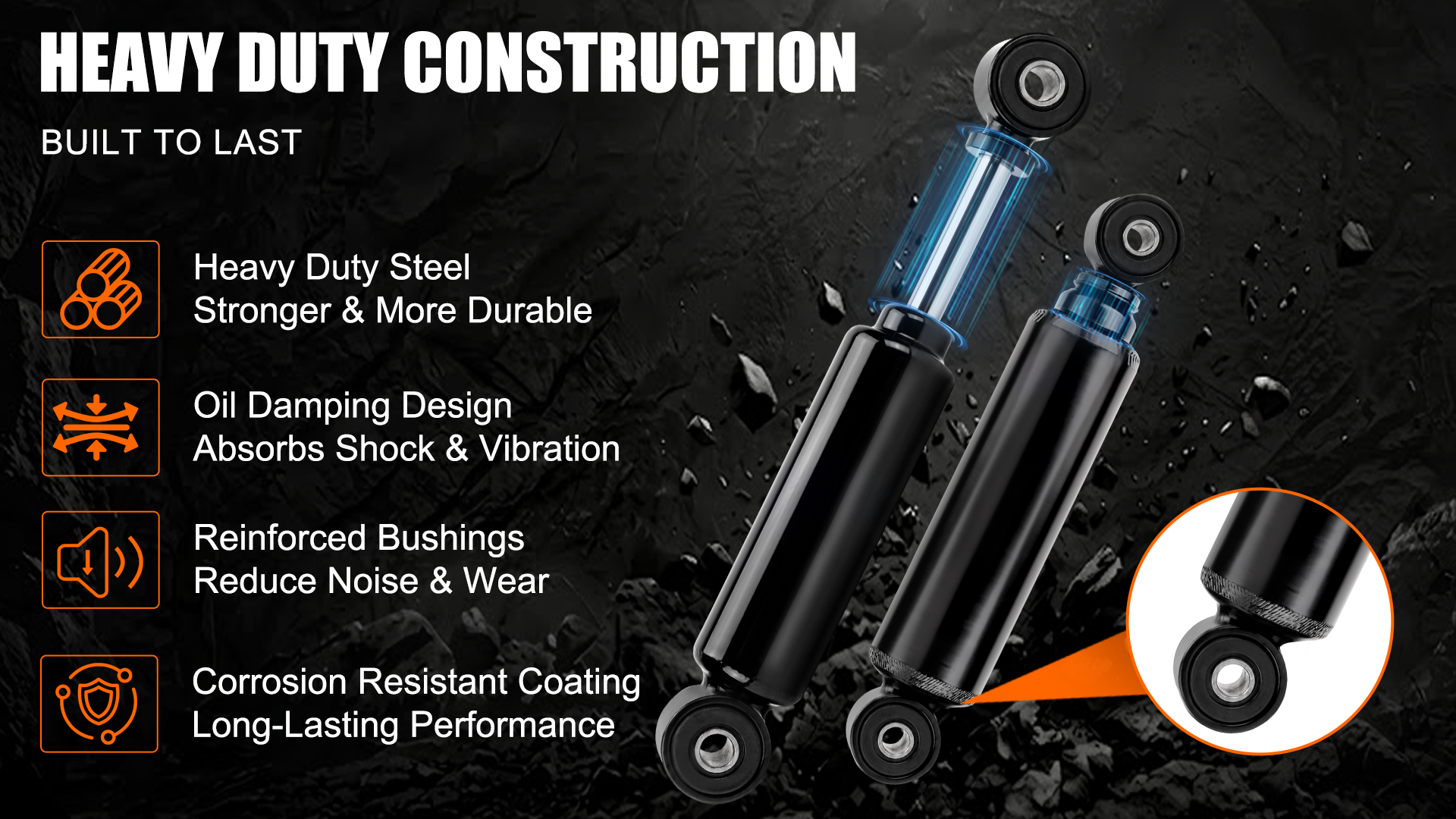 Amazon.com: 2 Golf Cart Front Shocks for Club Car DS 1981-2011