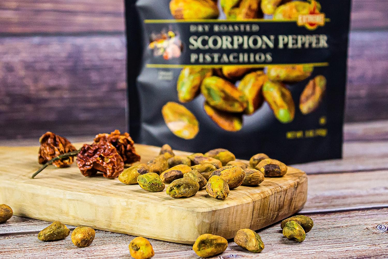 Naturally, Scorp Pepper Extreme Flavor, Pistachios