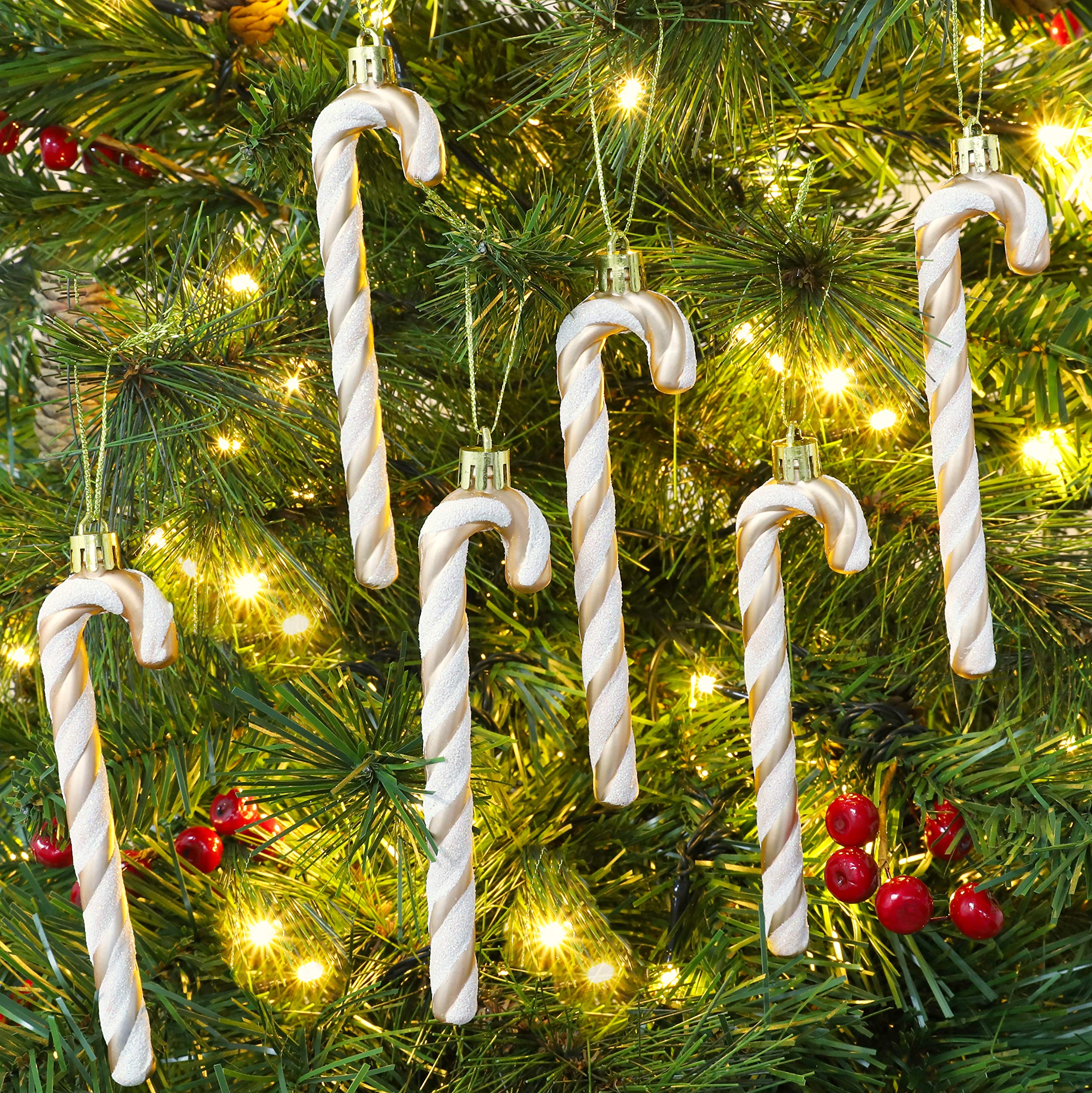 Amazon.co.jp: Christmas Concepts 6個パック - 13cm グリッター