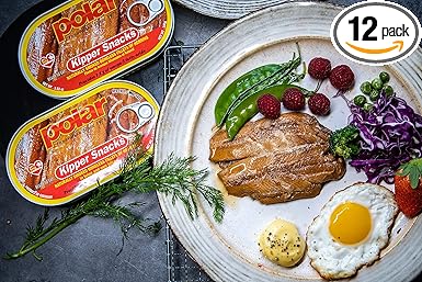 MW Polar Herring, Kipper Snacks, 3.53-Ounce (Pack of 12), 90% Less Sodium, Ready to Eat Canned Fish, Good Source of Vitamin D, Naturally Wood Smoked, No Artificial Flavors or Ingredients