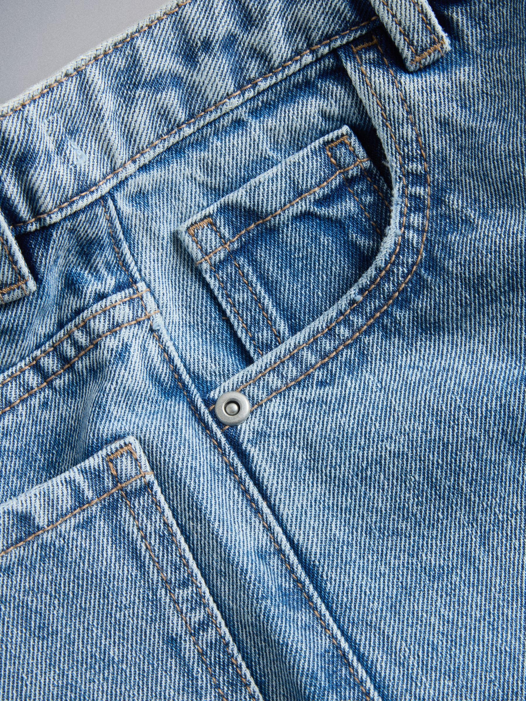 THE SET Ragazzo Confezione da 2 Jeans Ampi | Bambino, Standard, Mid Rise, Zipper, Trouser, 100% cotone
