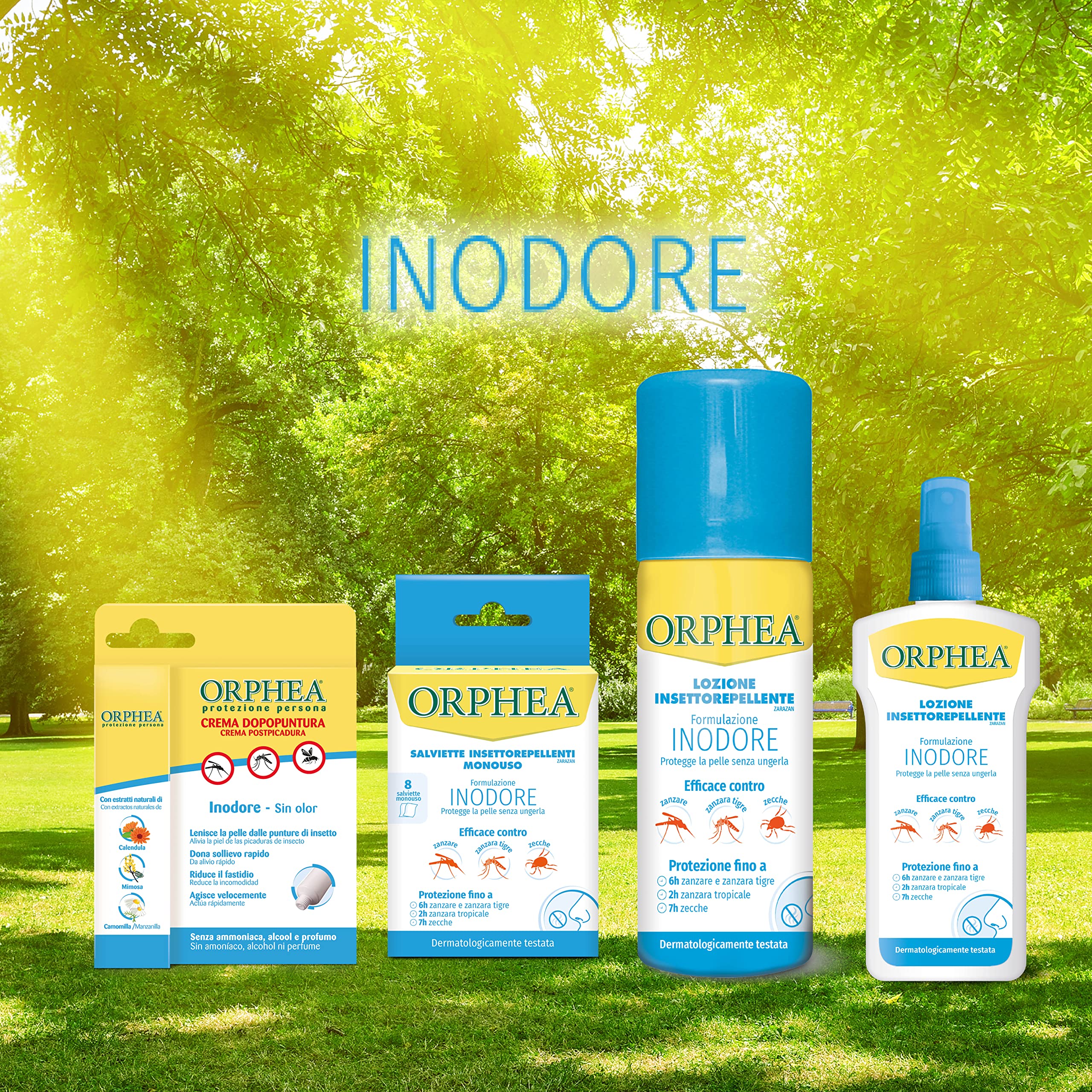 Orphea, Crema Dopopuntura Inodore, Sollievo Immediato Dalle Punture di Insetti, Formula Inodore, Con Estratti Naturali, 50 ml
