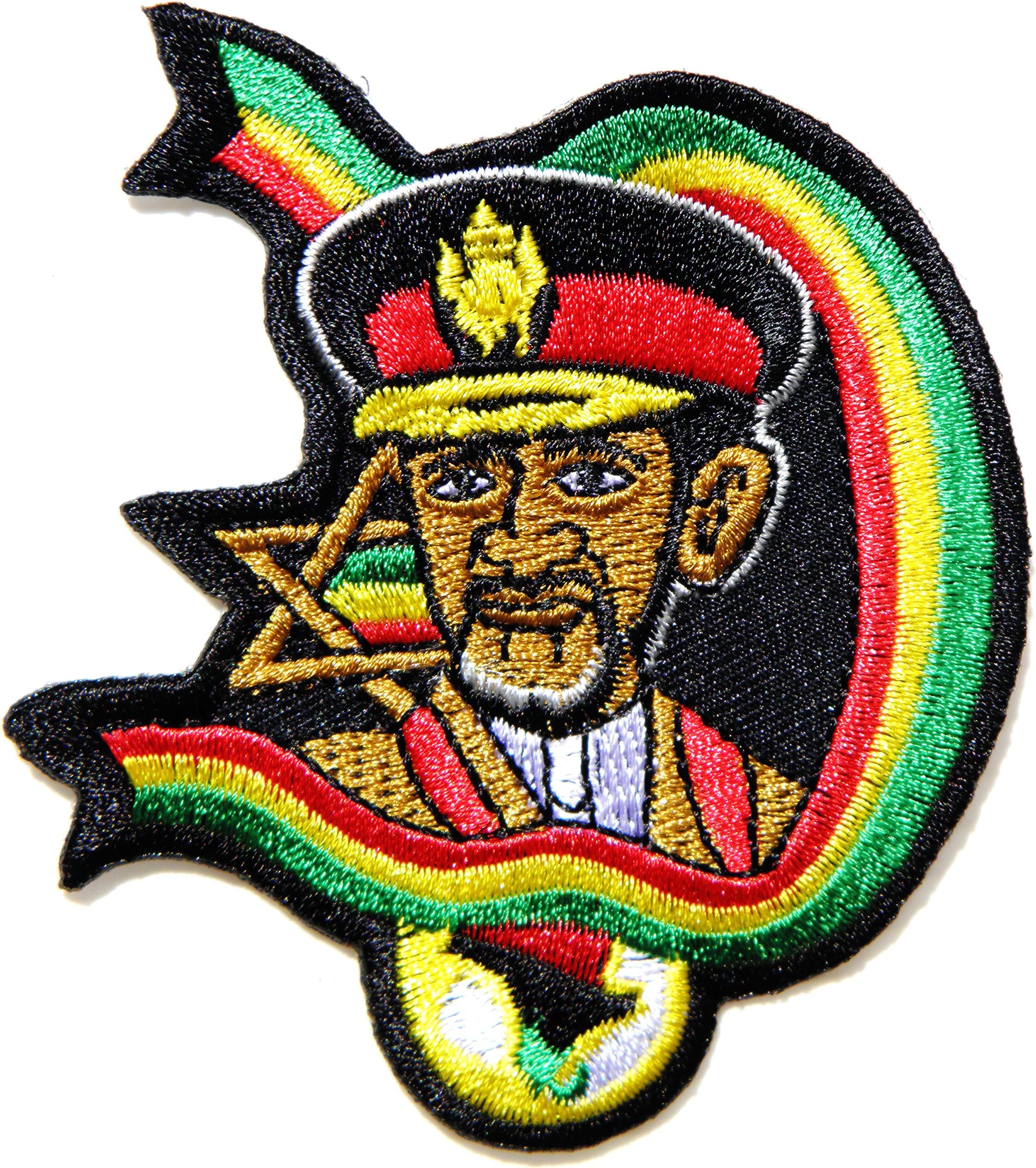JAH Army Military The Lion of Judah Rasta Rastasafari Jamaica Reggae Logo Jacket T shirt Patch Sew Iron on Embroidered Badge Sign Costume