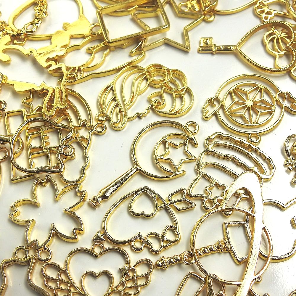 レジンヘアゴム　イエローオレンジ　ミモザ　乳白色　雲　金箔　綺麗　夕焼け　夕日 レジンヘアゴム イエローオレンジ ミモザ 乳白色 雲 金箔 綺麗