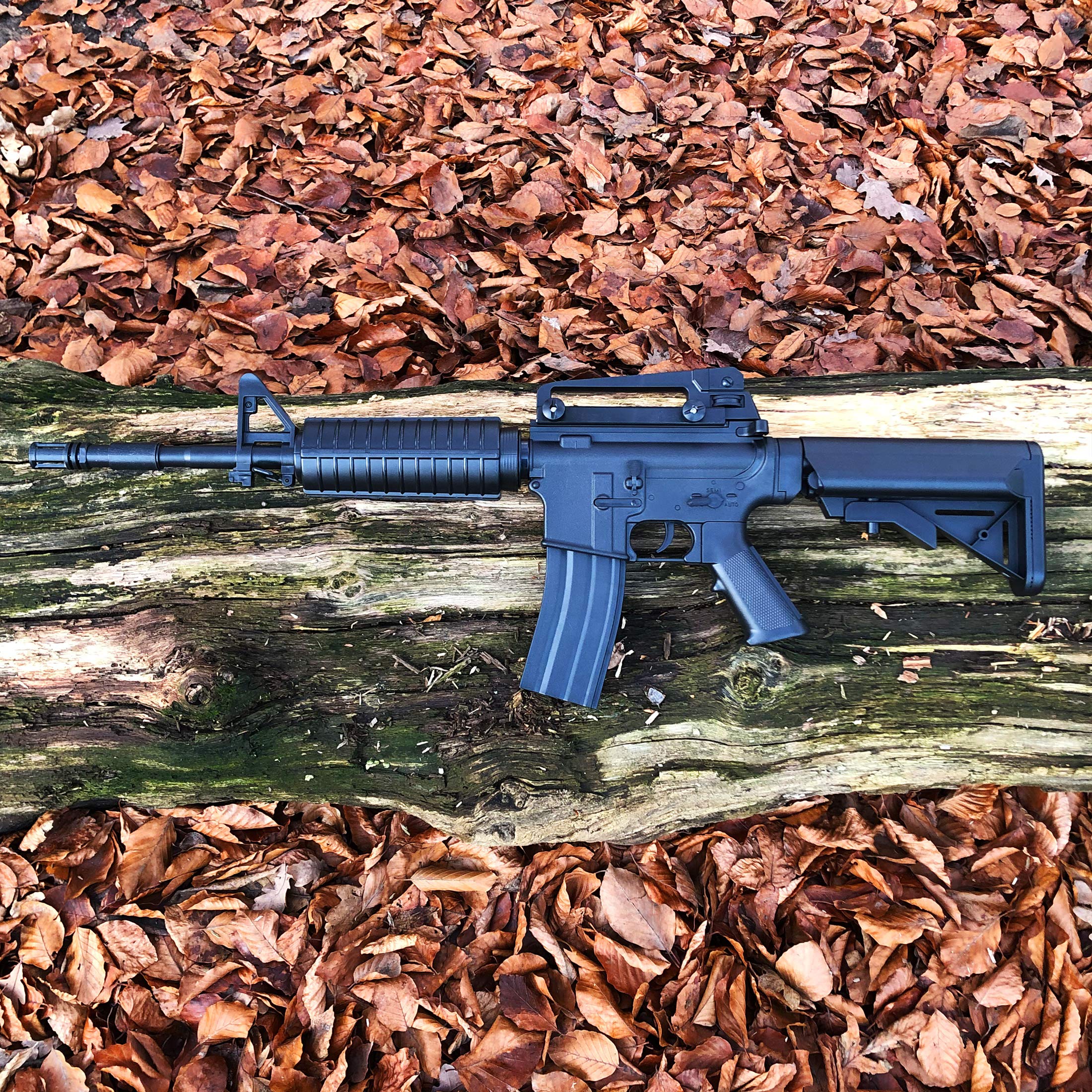 Rayline 8908 Softair Gewehr (Manuell Federdruck), Material: ABS (Stoßfest), Nachbau im Maßstab 1:1, Länge: 83cm, Gewicht: 1150g, Kaliber: 6mm, Farbe: Schwarz - (unter 0,5 Joule - ab 14 Jahre)