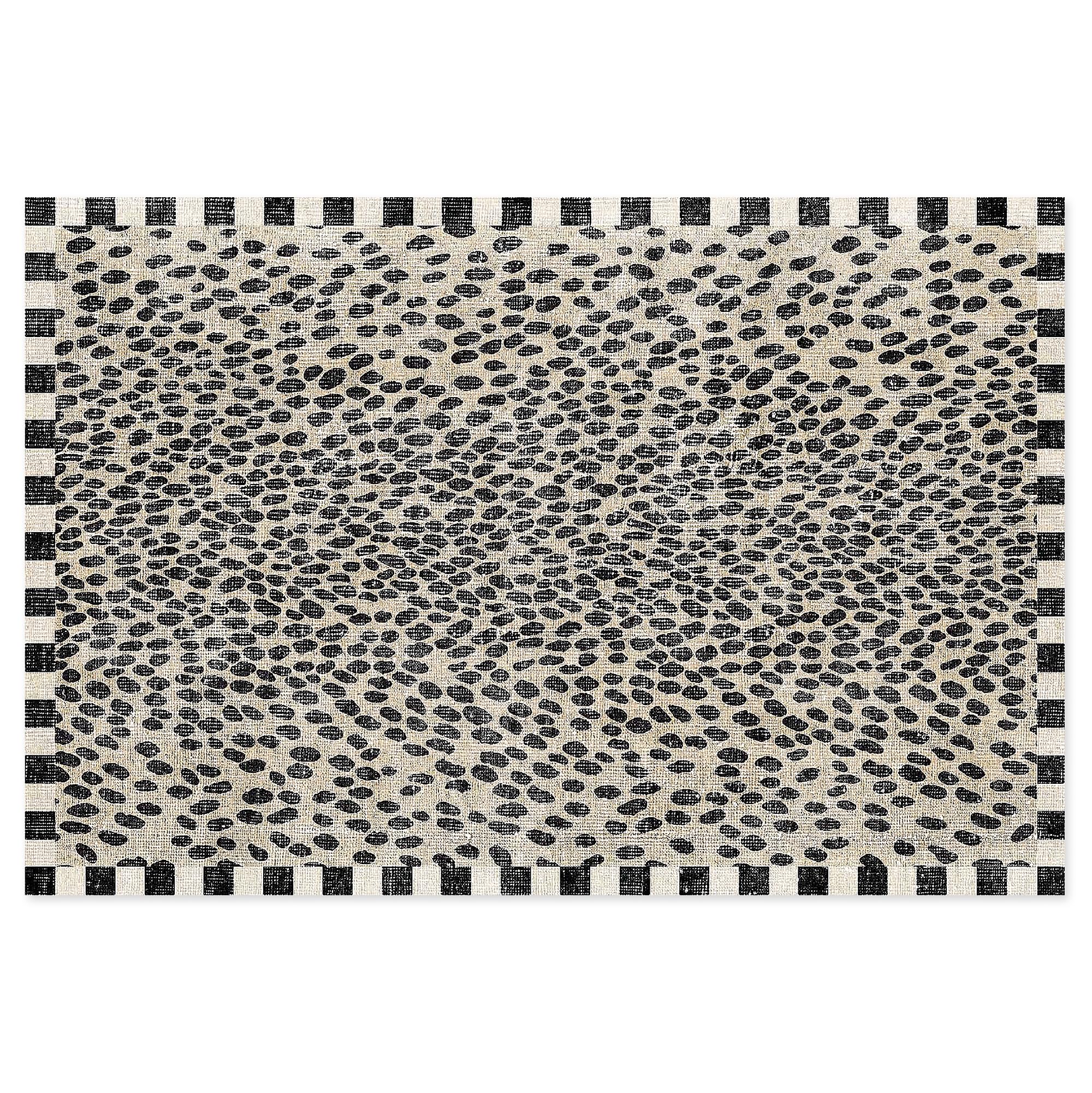 MACKENZIE-CHILDS Washable Rug, Decorative Indoor Rug, 3' x 5', Snow Leopard