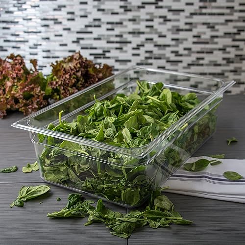 Vista 37 de Carlisle FoodService Products Storplus - Sartén de plástico de tamaño completo para catering, bufés y restaurantes, policarbonato, 2.5 pulgadas