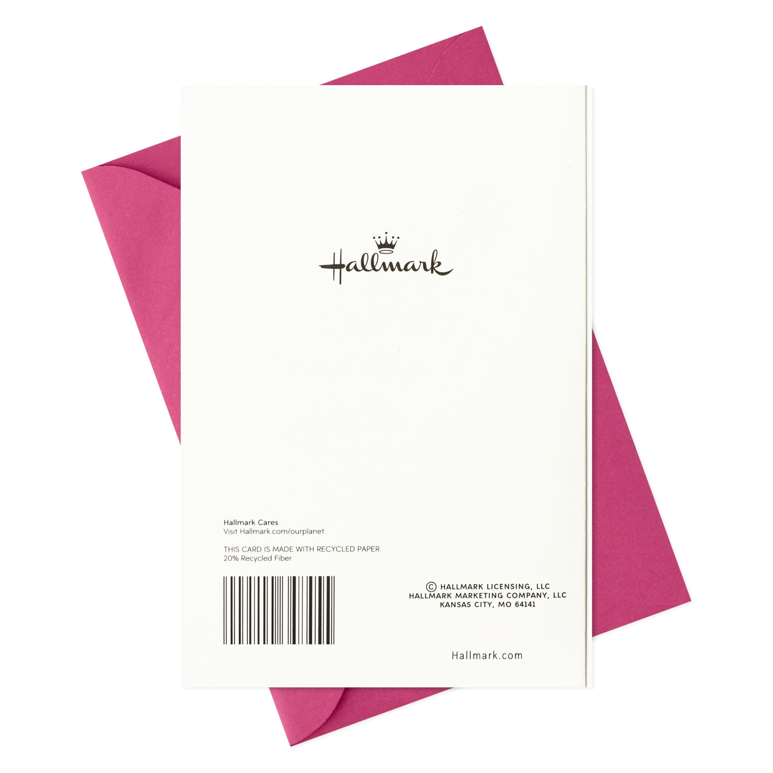 Hallmark Muttertagskarte Für Ehefrau – Mit Versteckter Nachricht, Rosa Herz-Edelstein, 20,2x13,8 Cm